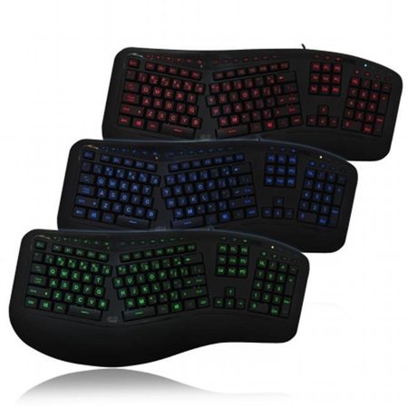 UPGRADE Tru-Form 150 3-Color Illuminated Ergonomic Keyboard UP131893